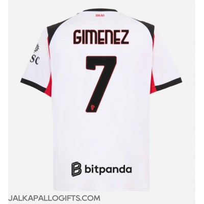 AC Milan Santiago Gimenez #7 Vieraspaita 2025-26 Lyhythihainen AC Milan Santiago Gimenez #7 Vieraspaita 2025-26 Lyhythihainen